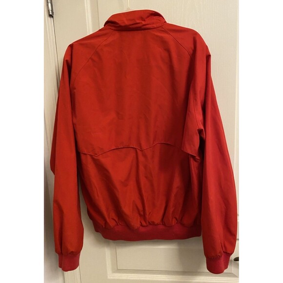 Vintage Lands' End Bomber Jacket Plaid Lining 80s Classic Preppy Women/Men Large - Picture 2 of 6